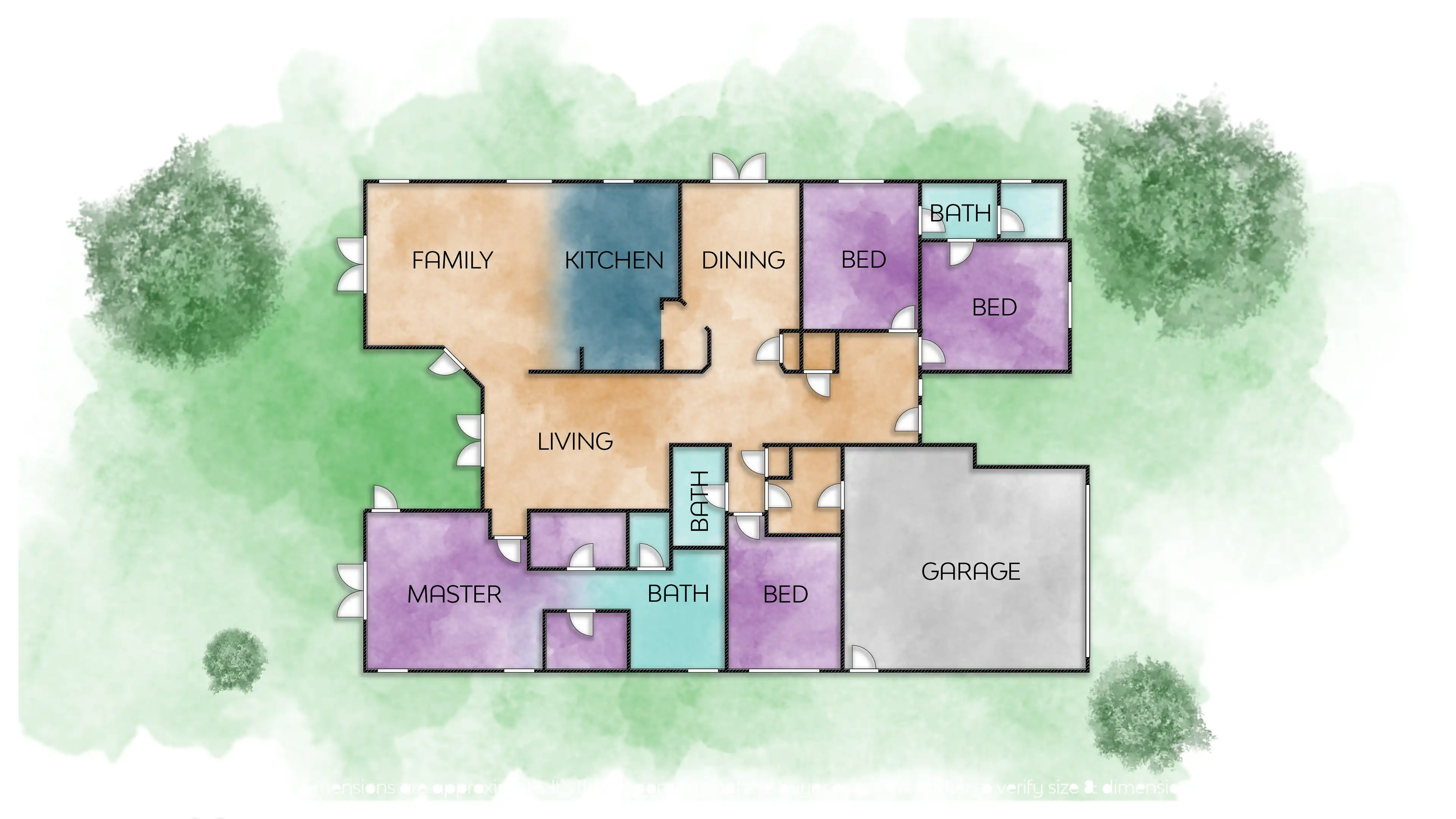 Water Color Floor Plans
